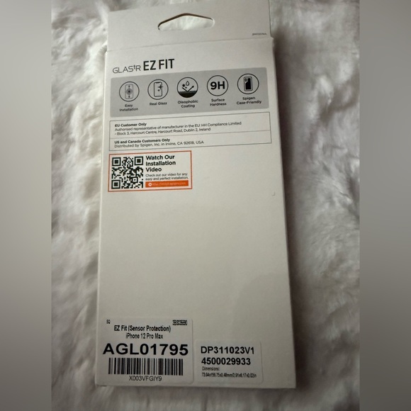 Signe EZ FIT Sensor protection screen protect AGL01795 for iPhone 12 Pro Max - Picture 2 of 2
